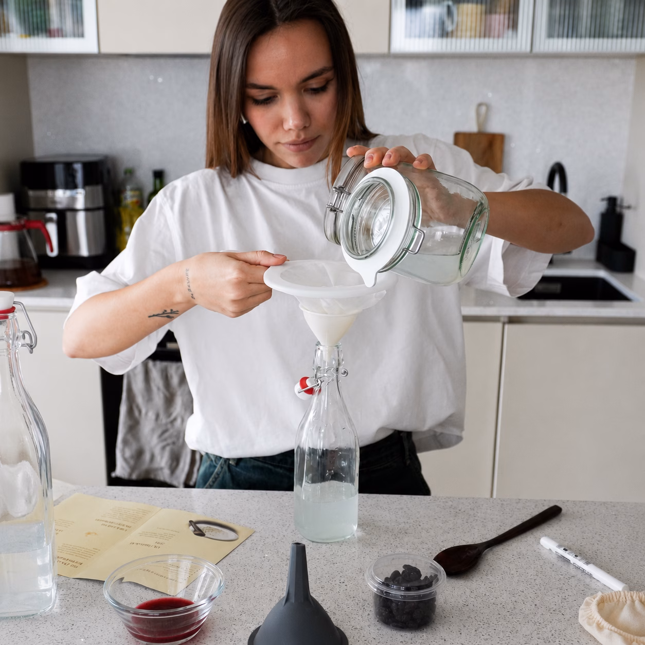 druhá fermentace vodní kefír