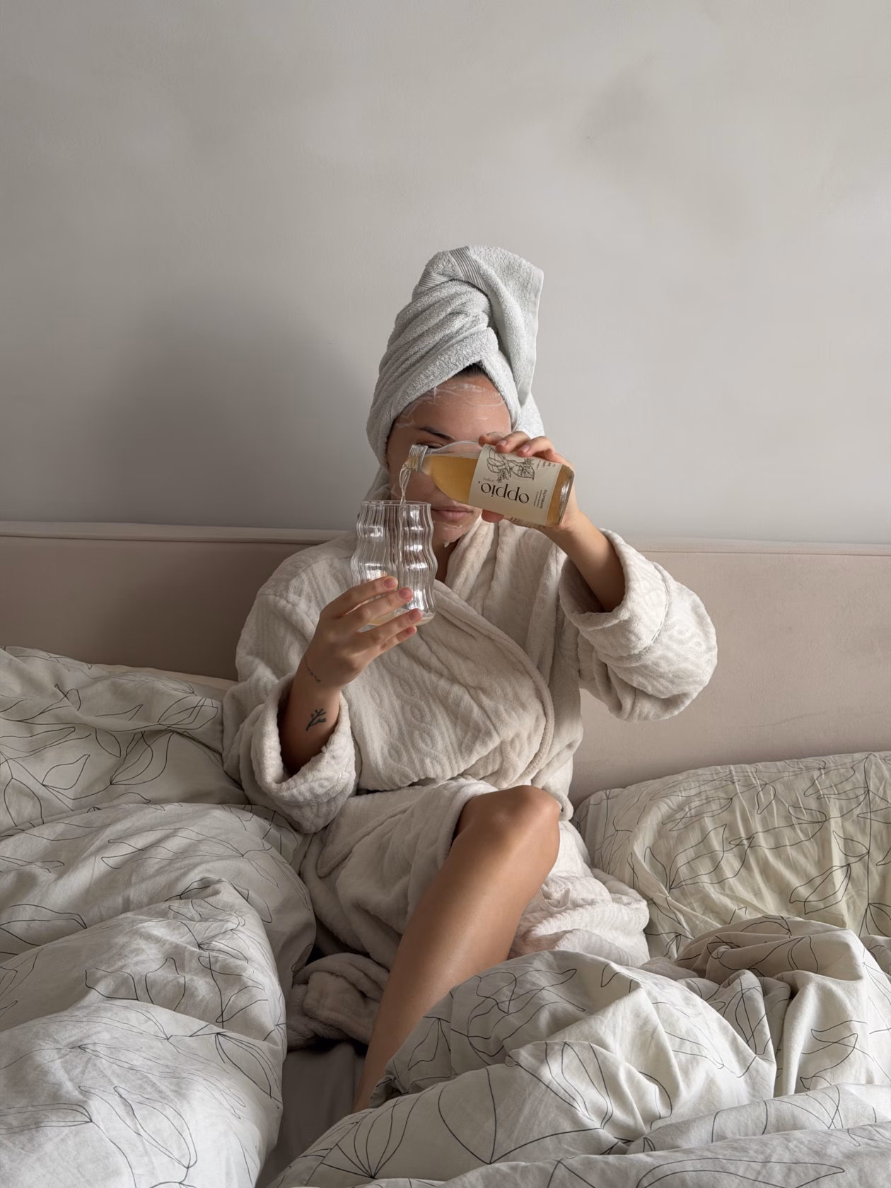 Kombucha oppio. během běžného dne