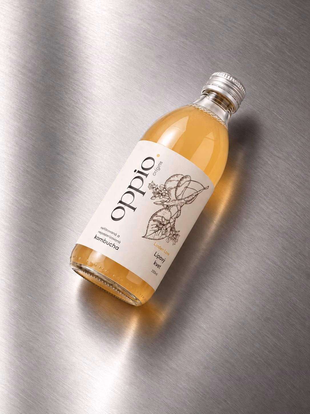Kombucha oppio. Lipový květ 330 ml
