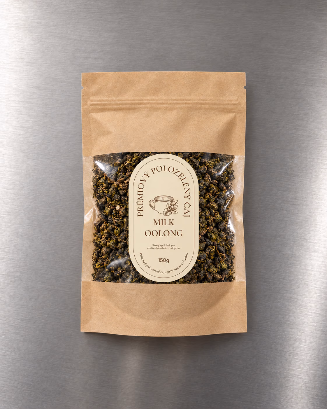 Mliečny Oolong čaj oppio. 150 g — sypaný čaj vo vrecku